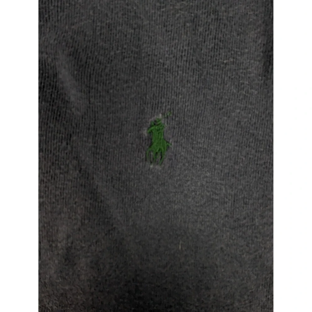Polo‎ Ralph Lauren Mens XXL Navy Blue Pima Cotton V-Neck Sweater Green Pony Logo